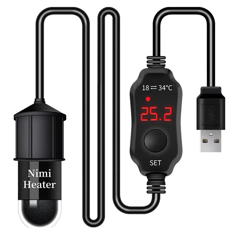 Marine Aquarium Nano - قضيب تسخين عالمي صغير لأحواض السمك،