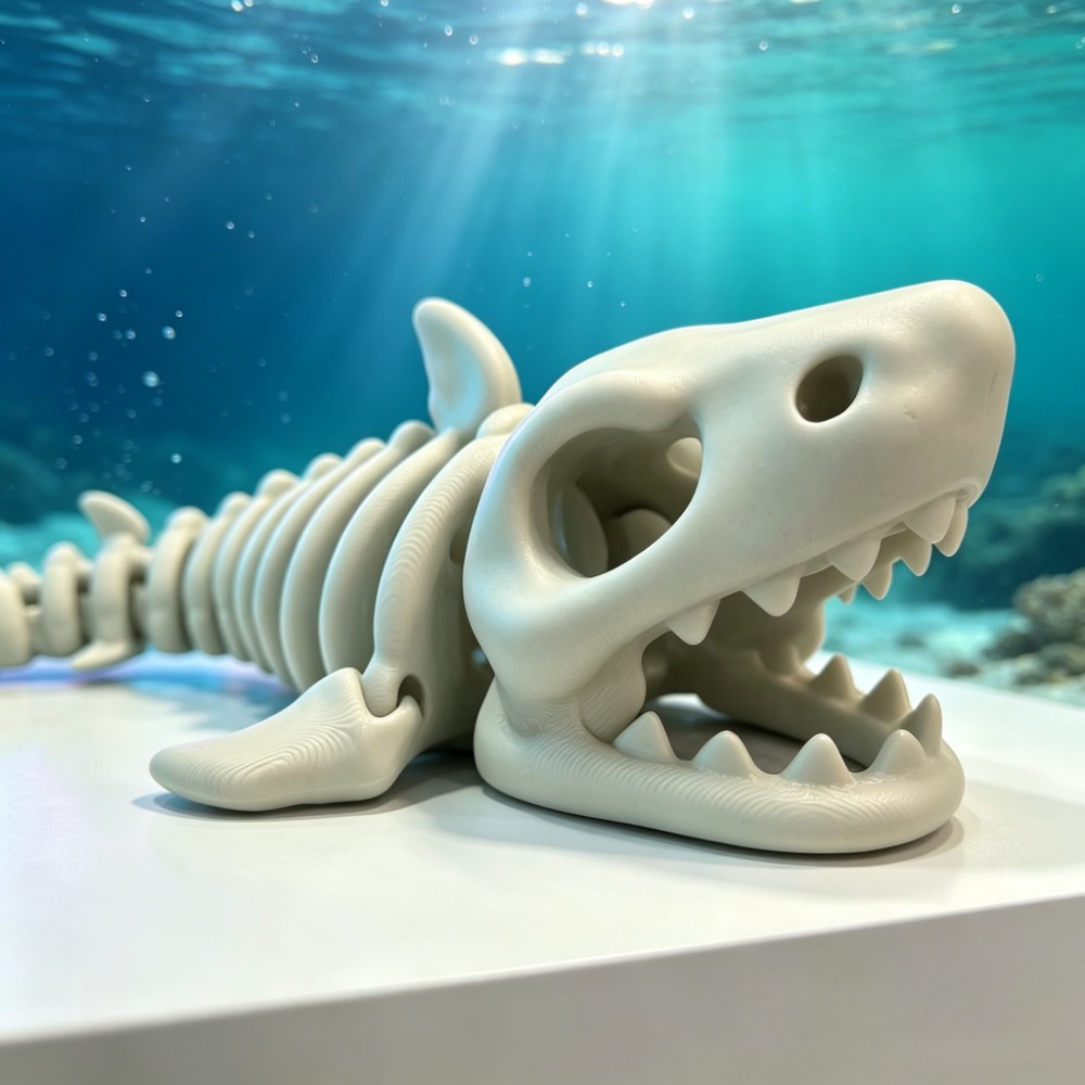 هيكل سمكة القرش للزينة في حوض  - مراجعة Marine Aquarium Decorations وسعره