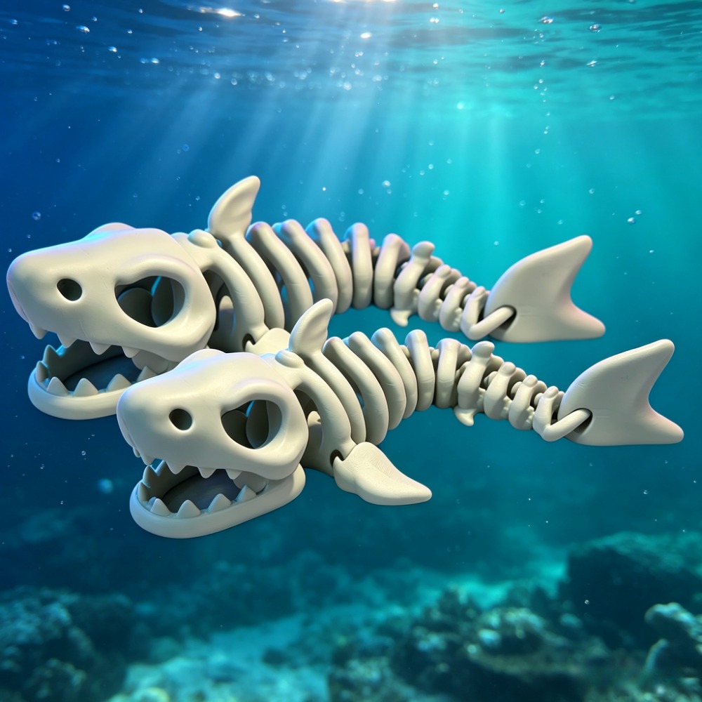 هيكل سمكة القرش للزينة في حوض  - مراجعة Marine Aquarium Decorations وسعره