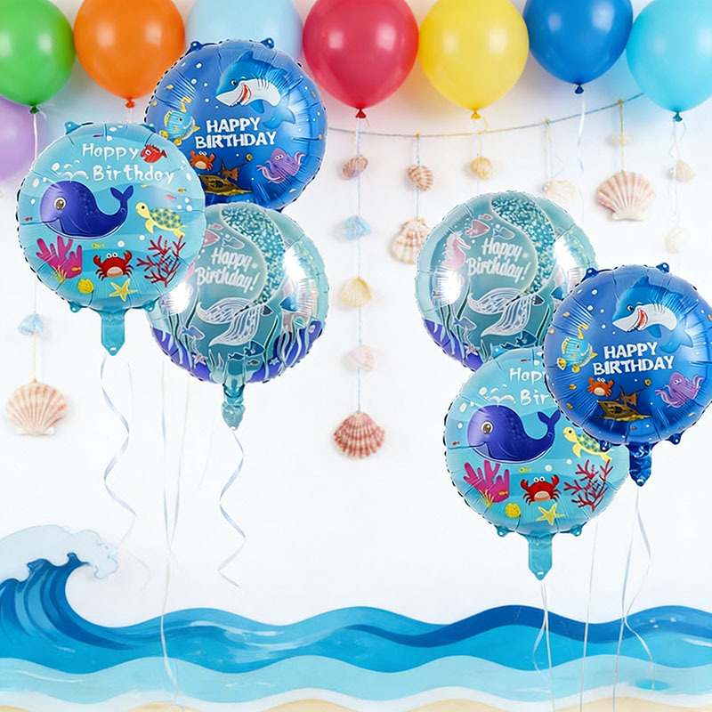 مجموعة من 6 بالونات بتصميمات ح - مراجعة Marine Aquarium Decorations وسعره
