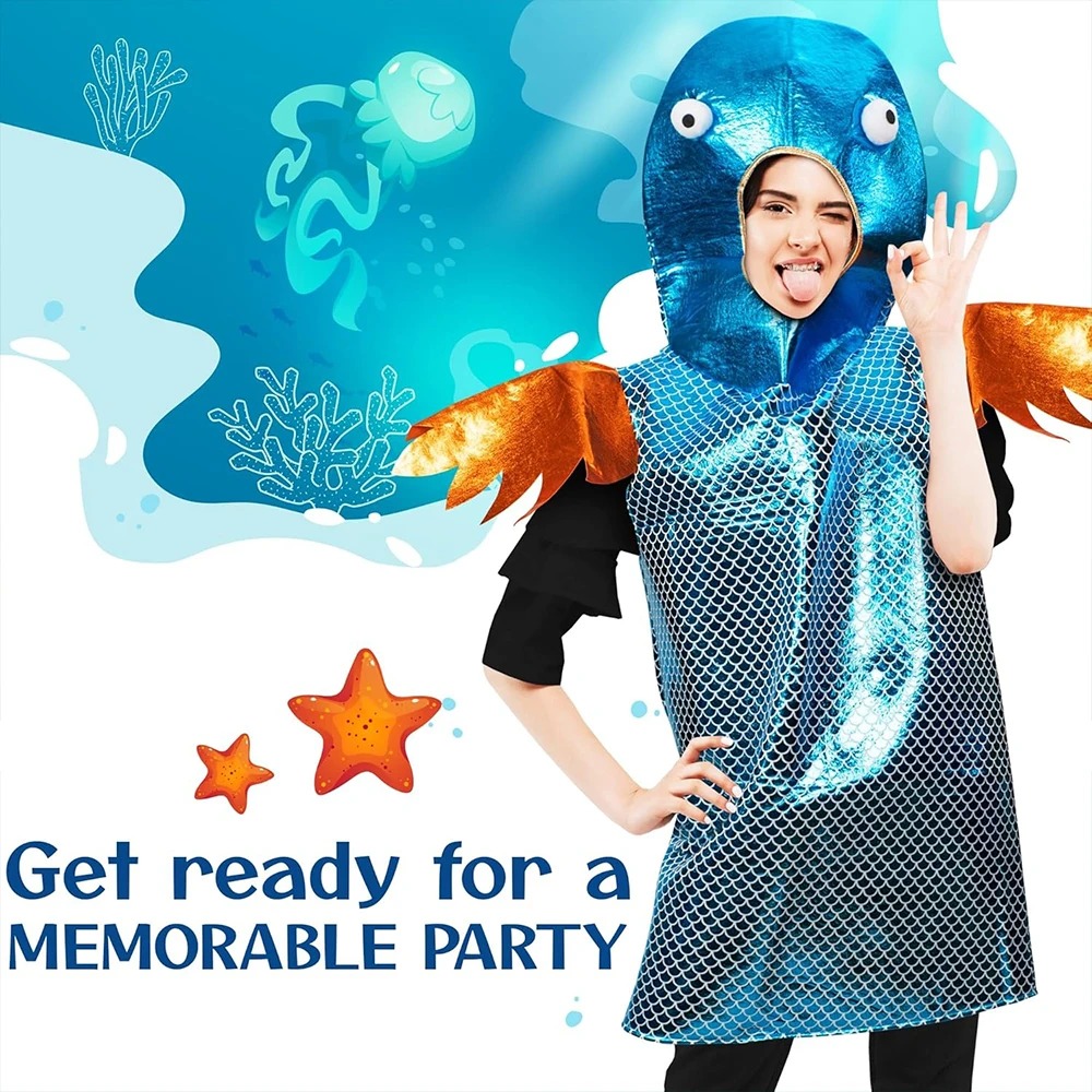 زي تنكري لامع أزرق بتصميم سمكة - مراجعة Aquarium & Marine Museum Universiti Malaysia Sabah Kota Kinabalu Sabah Reviews وسعره